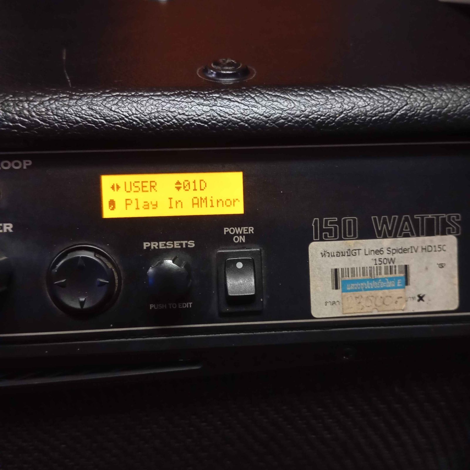 แอมป์กีตาร์ line 6 spider iv hd150 ขนาด 150 วัตต์ พร้อมตู้ลำโพง 4x12 นิ้ว แบบ half stack